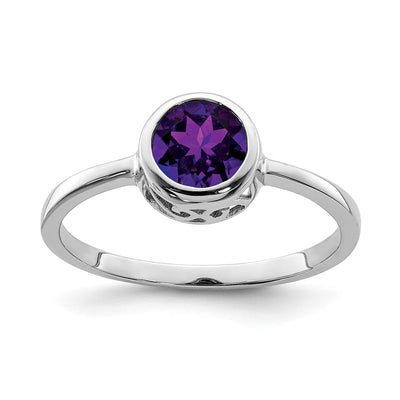 Sterling silver amethyst ring