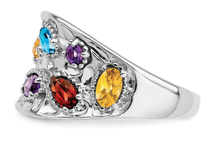 Sterling Silver Rings Style QR6402RB - Classique Jewelry Inc.