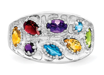 Sterling Silver Rings Style QR6402RB - Classique Jewelry Inc.