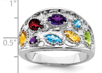 Sterling Silver Rings Style QR6402RB - Classique Jewelry Inc.