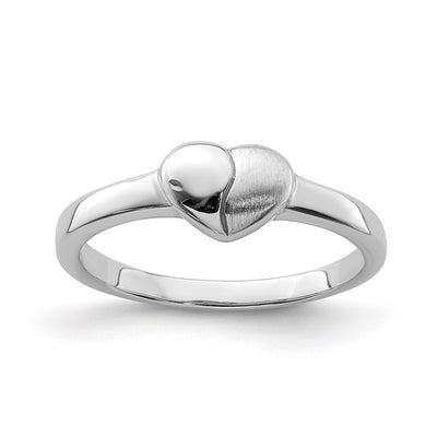 Sterling silver heart ring