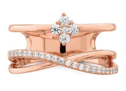 Sterling Silver Rings Style QR6529P - Classique Jewelry Inc.