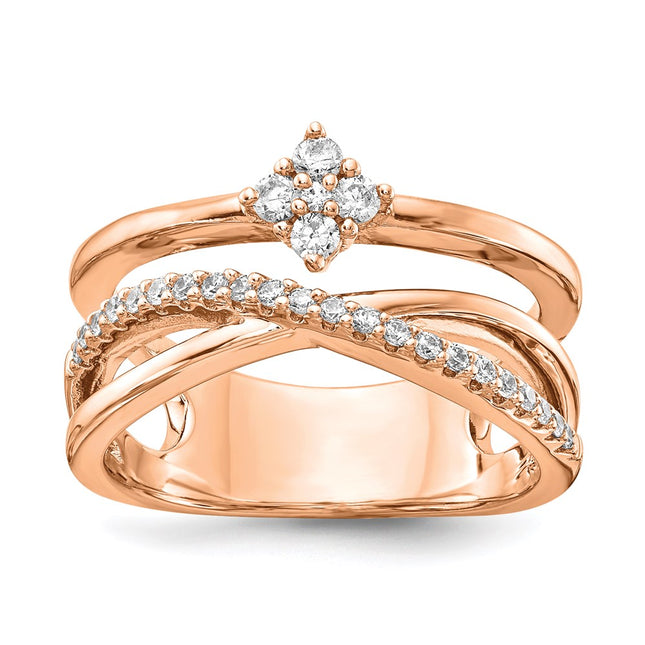 Sterling silver cubic zirconia ring