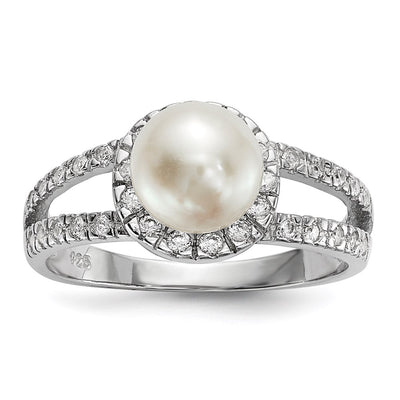 Sterling silver cubic zirconia ring