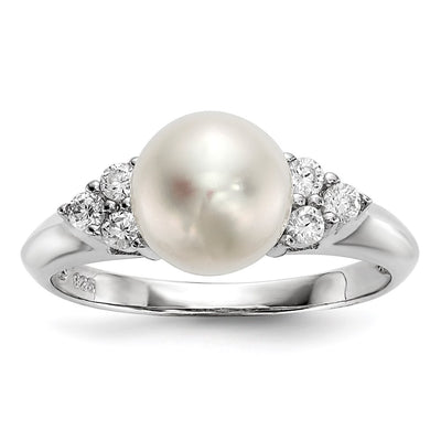 Sterling silver cubic zirconia ring
