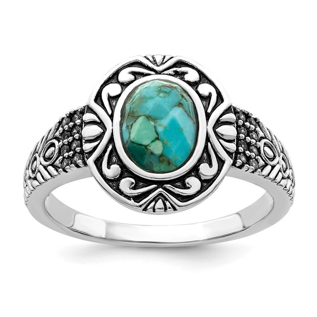 Sterling silver turquoise ring