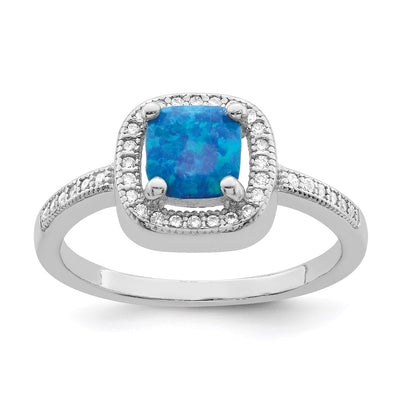 Sterling silver cubic zirconia ring