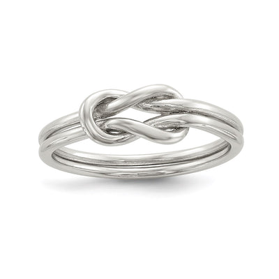 Sterling silver knot ring