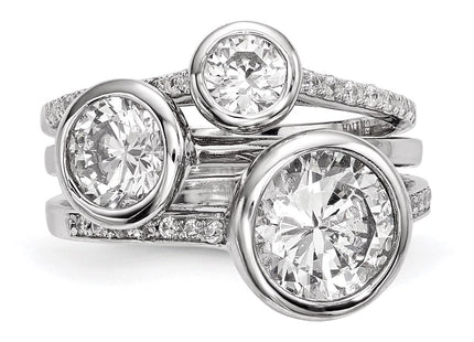 Sterling Silver Rings Style QR6630 - Classique Jewelry Inc.