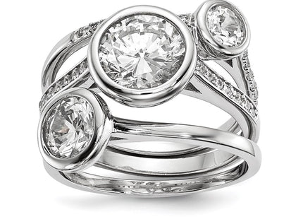 Sterling Silver Rings Style QR6630 - Classique Jewelry Inc.