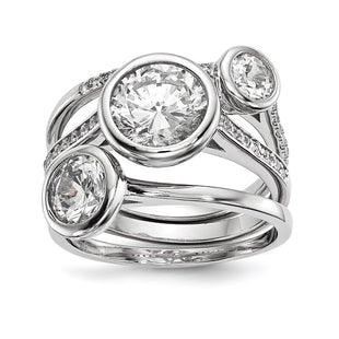 Sterling Silver Rings Style QR6630 - Classique Jewelry Inc.