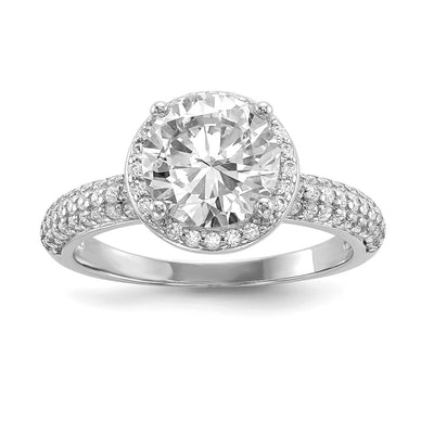 Sterling silver cubic zirconia ring