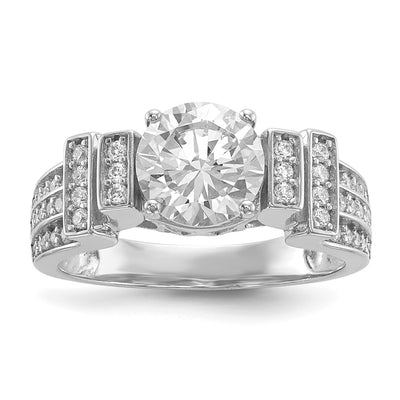 Sterling silver cubic zirconia ring
