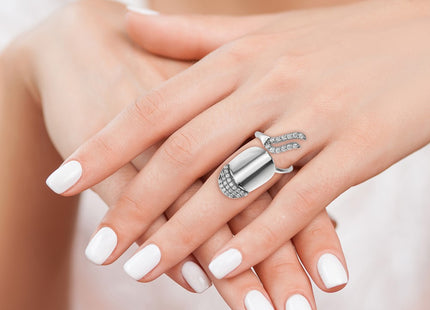 Sterling Silver Rings Style QR6687 - Classique Jewelry Inc.