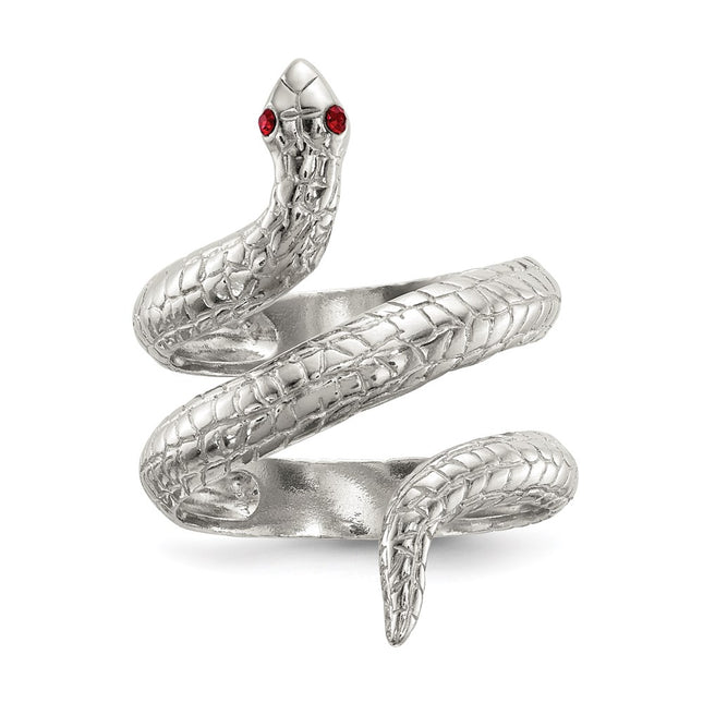 Sterling silver crystal ring