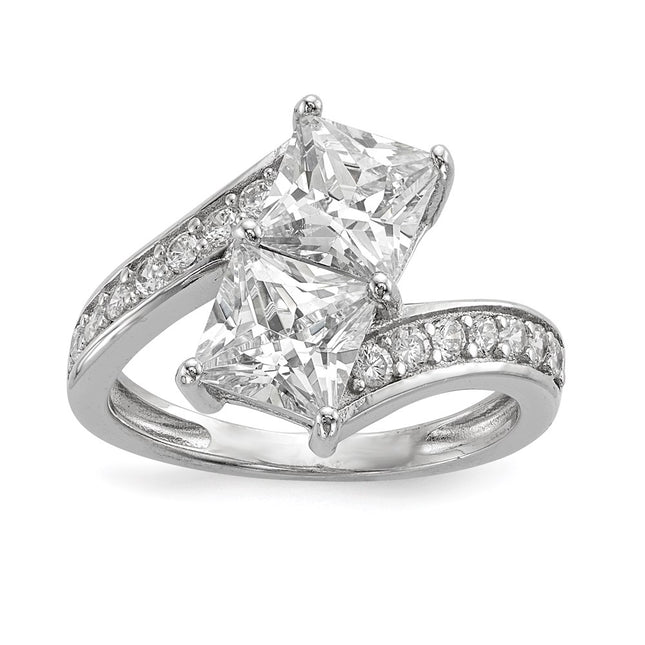 Sterling silver cubic zirconia ring