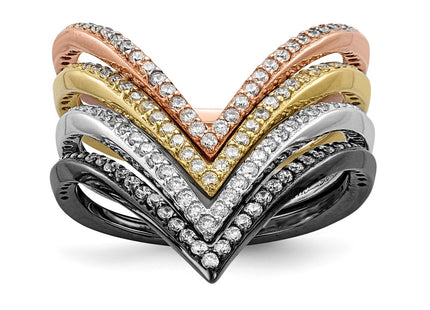 Sterling Silver Rings Style QR6739 - Classique Jewelry Inc.