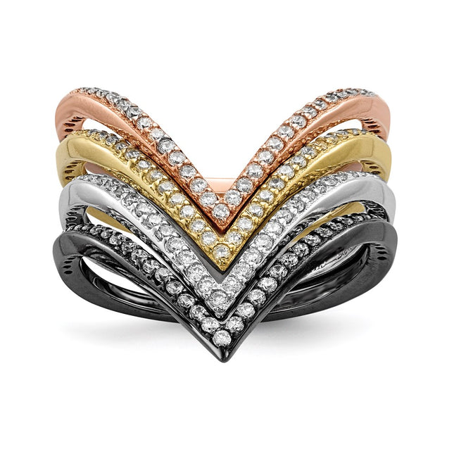 Sterling Silver Rings Style QR6739 - Classique Jewelry Inc.