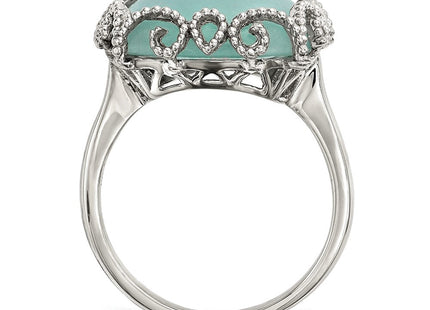 Sterling silver ring, alternate view