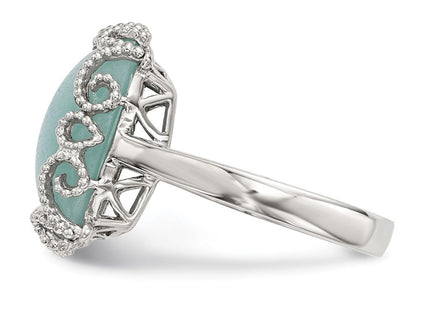 Sterling silver ring, another view