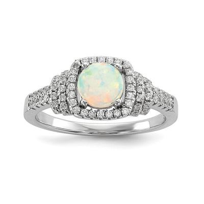 Sterling silver cubic zirconia ring