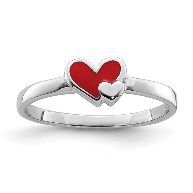 Sterling silver heart ring