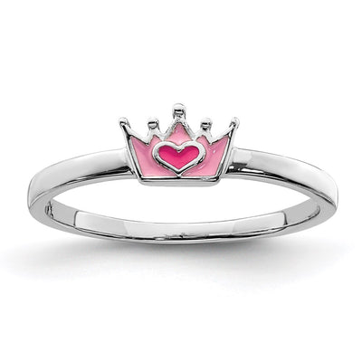 Sterling silver crown ring