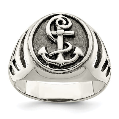 Sterling silver anchor ring