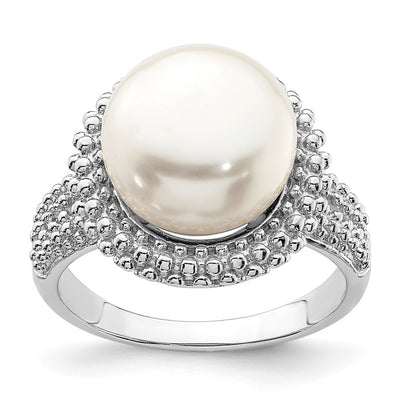 Sterling silver pearl ring