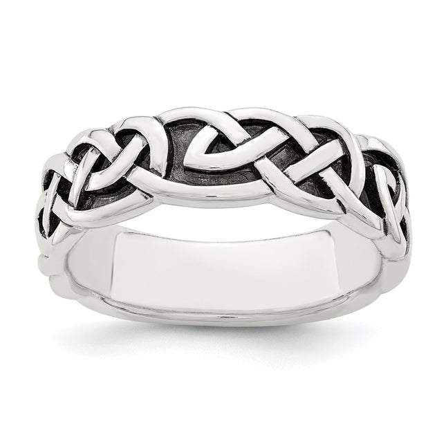 Sterling silver knot band