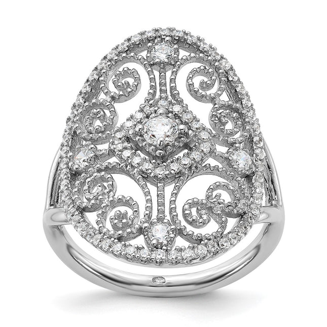 Sterling Silver Rings Style QR6922 - Classique Jewelry Inc.