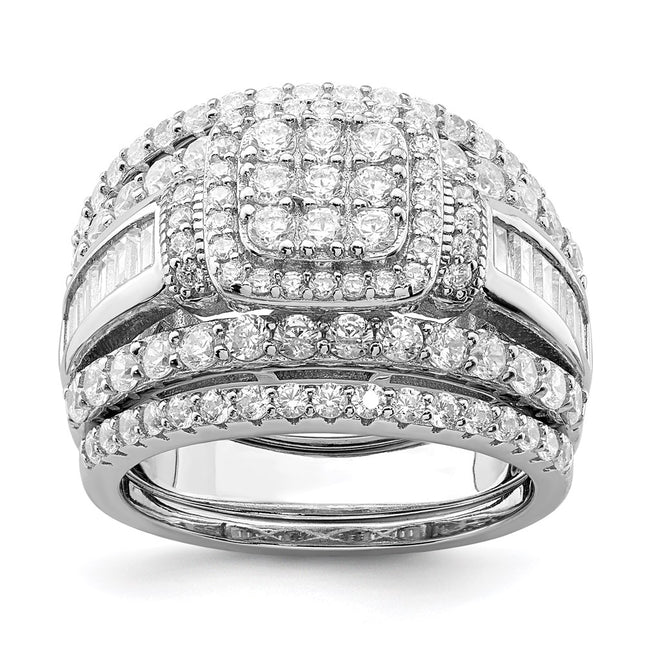 Sterling Silver Rings Style QR6930 - Classique Jewelry Inc.
