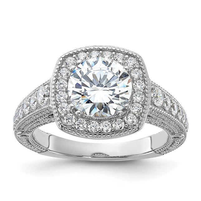 Sterling silver cubic zirconia ring