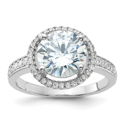 Sterling silver cubic zirconia ring
