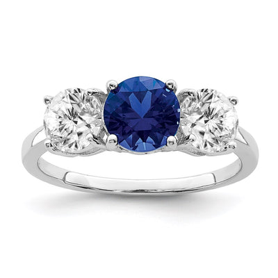 Sterling silver cubic zirconia ring