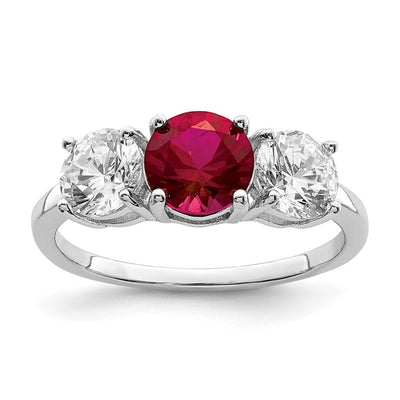 Sterling silver cubic zirconia ring