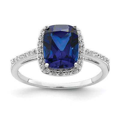 Sterling silver cubic zirconia ring