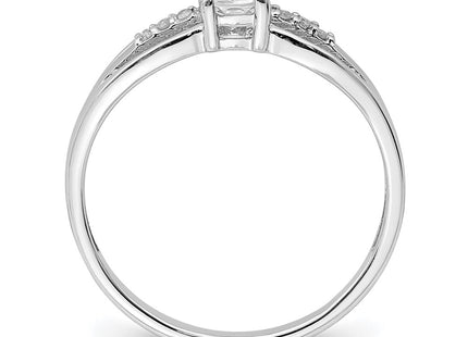 Sterling Silver Rings Style QR7064APR - Classique Jewelry Inc.