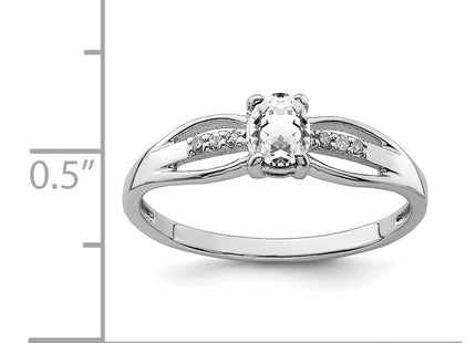 Sterling Silver Rings Style QR7064APR - Classique Jewelry Inc.