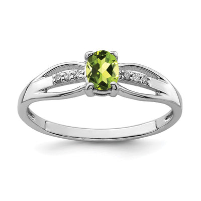 Sterling silver diamond ring
