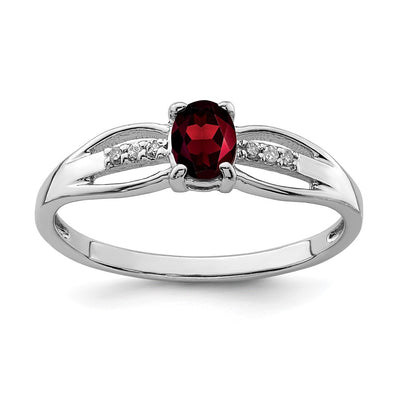 Sterling silver diamond ring