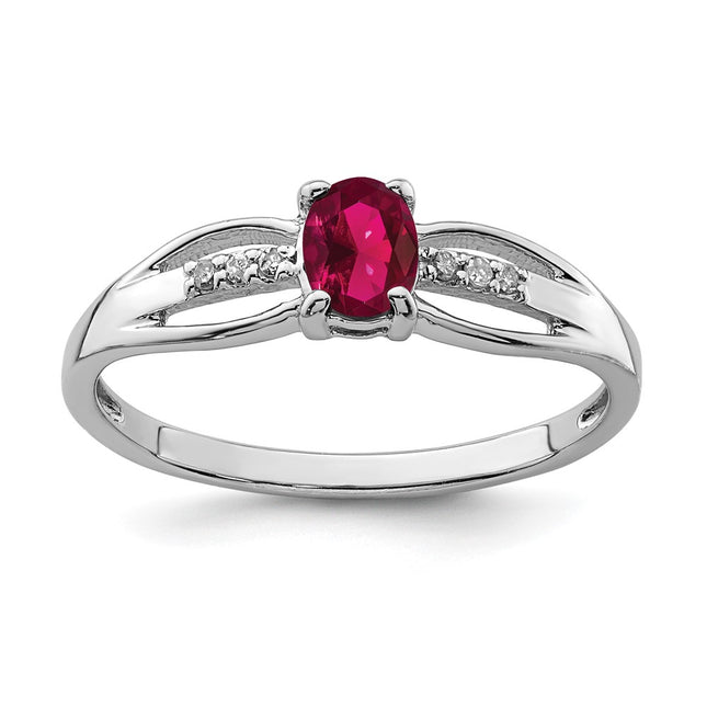 Sterling silver diamond ring