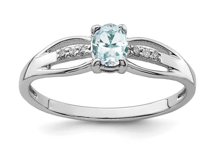 Sterling Silver Rings Style QR7064MAR - Classique Jewelry Inc.