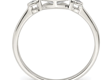 Sterling Silver Rings Style QR7065APR - Classique Jewelry Inc.