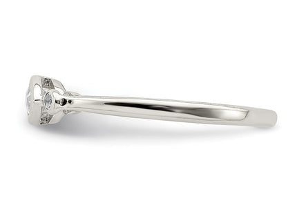 Sterling Silver Rings Style QR7065APR - Classique Jewelry Inc.
