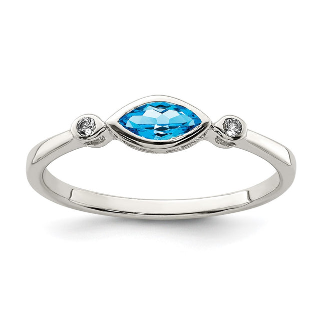 Sterling Silver Rings Style QR7065DEC - Classique Jewelry Inc.