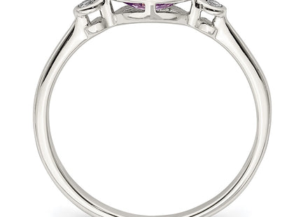 Sterling Silver Rings Style QR7065FEB - Classique Jewelry Inc.