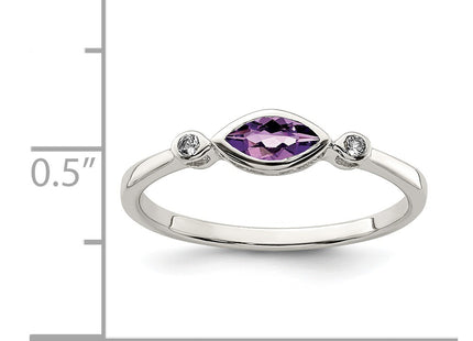 Sterling Silver Rings Style QR7065FEB - Classique Jewelry Inc.
