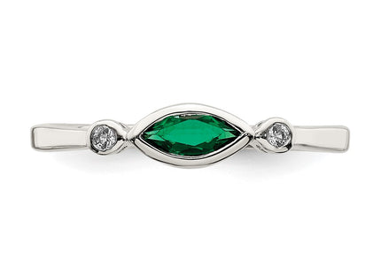 Sterling Silver Rings Style QR7065MAY - Classique Jewelry Inc.