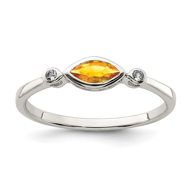 Sterling Silver Rings Style QR7065NOV - Classique Jewelry Inc.